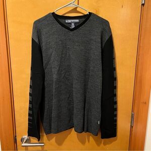33 degrees mens sweater grey gray black large